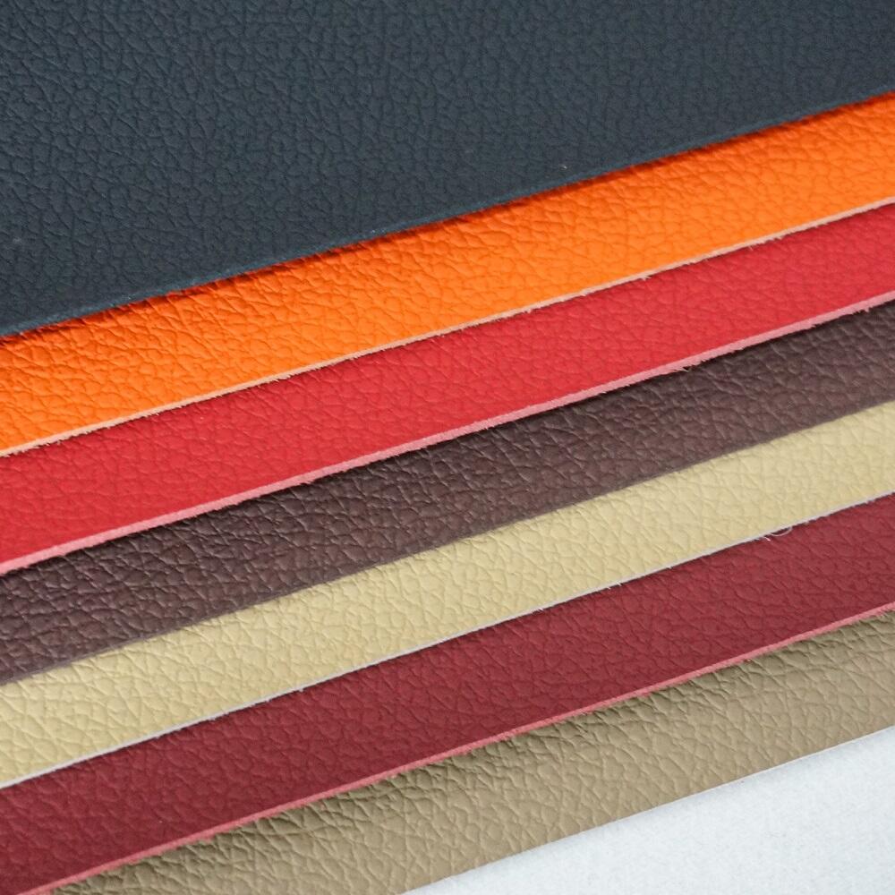 Automotive Upholstery Microfiber Eco-friendly Vegan Litchi PU Synthetic Leather