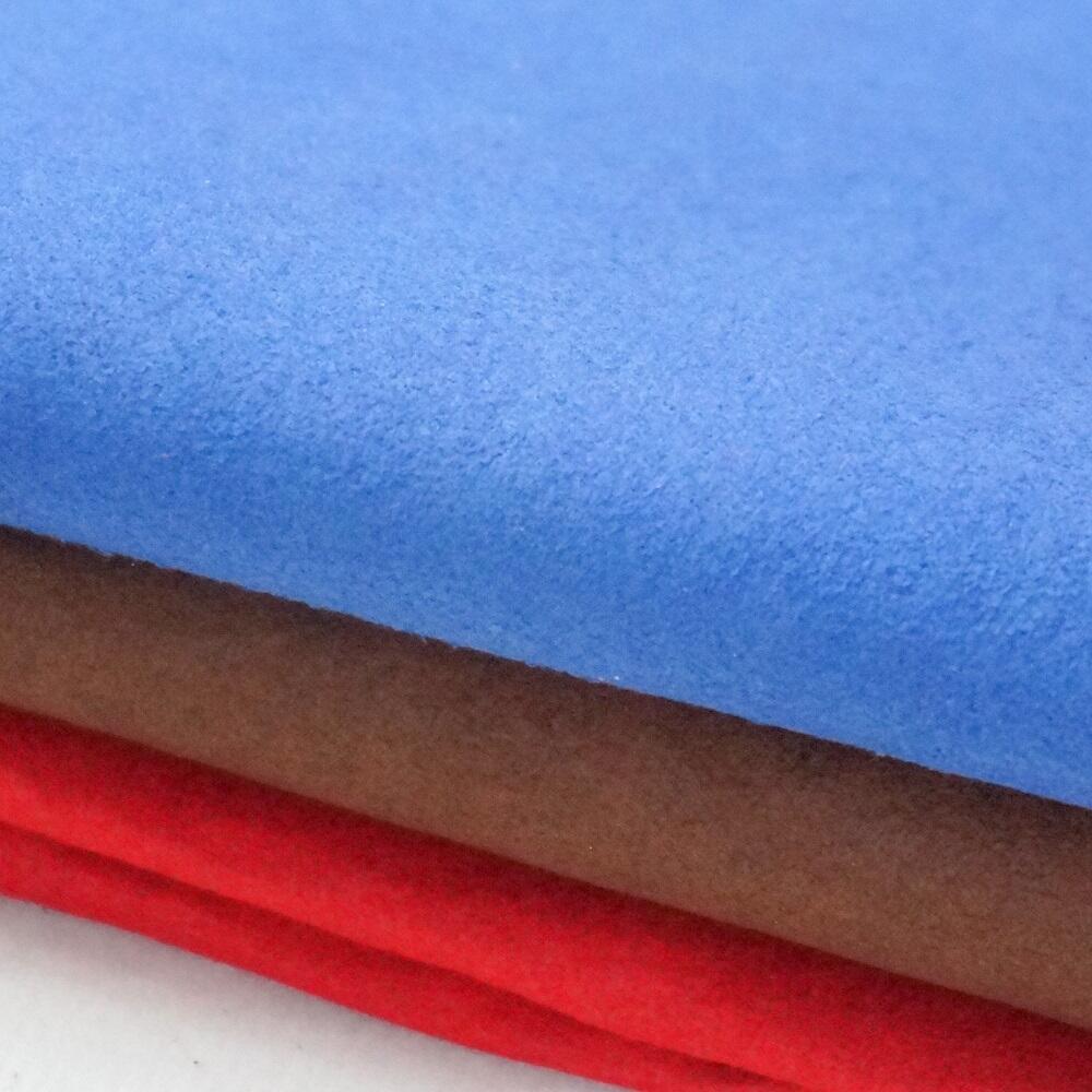 0.6-1.4mm Synthetic Fabric Faux Leather Suede Fabric Leather for Car Upholstery Shoes Handbag Lining Furniture