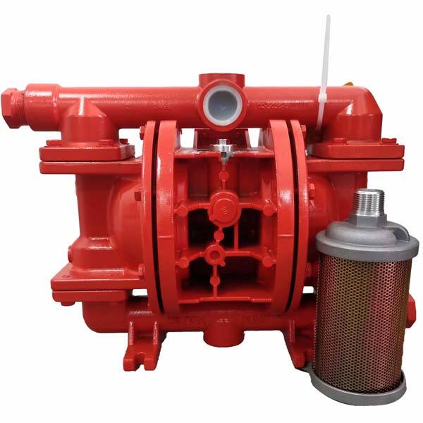 How air powered double diaphragm pump works for pumping fluids and chemicals.