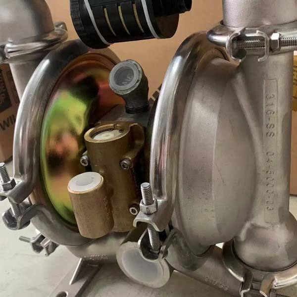 Excellent suction lift capabilities of the double diaphragm pump