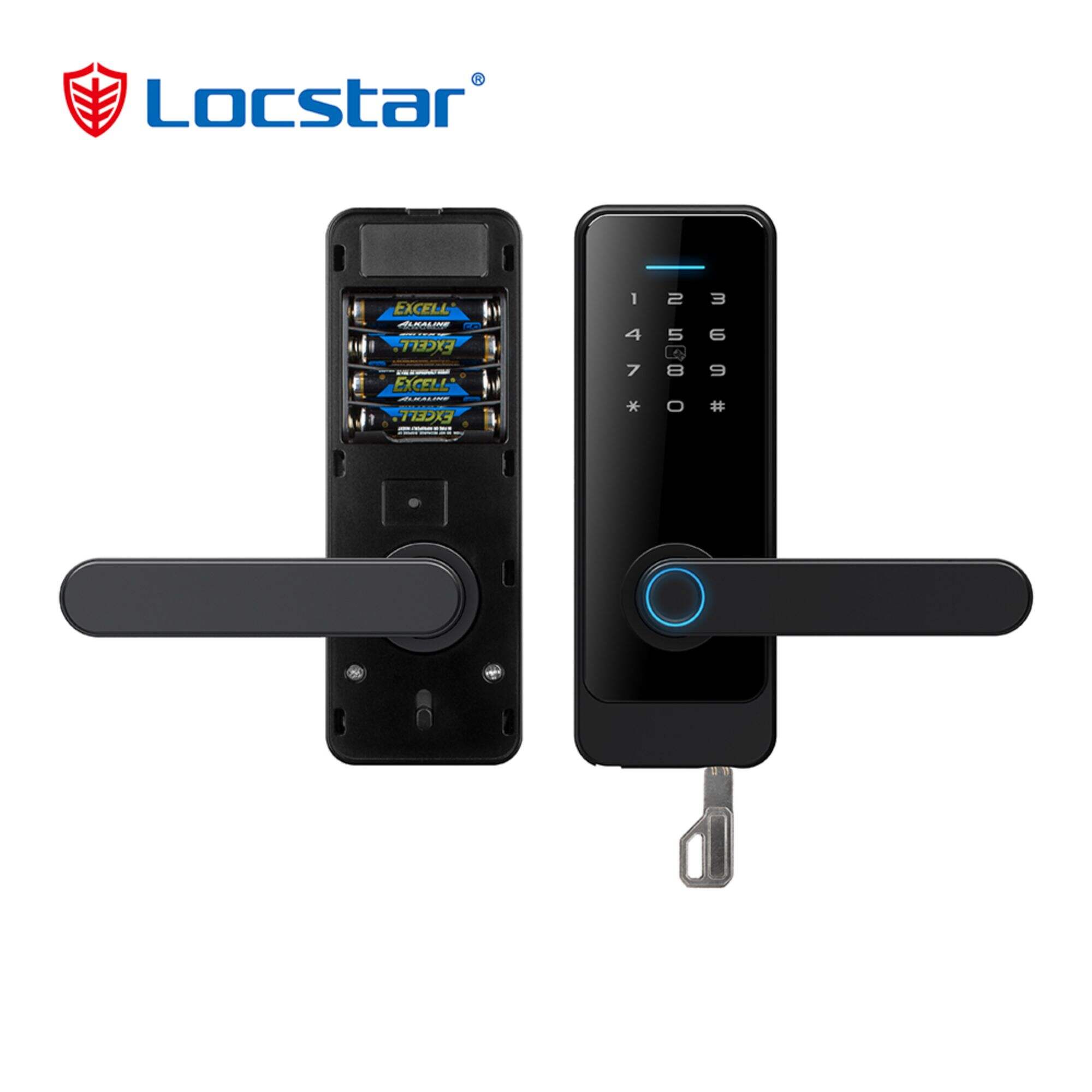 Locstar Home Smart Wifi Cerradura Serrure Inteligente Цифрова картка Відбиток пальця Пароль Електричний врізний ключ Міжкімнатний дверний замок