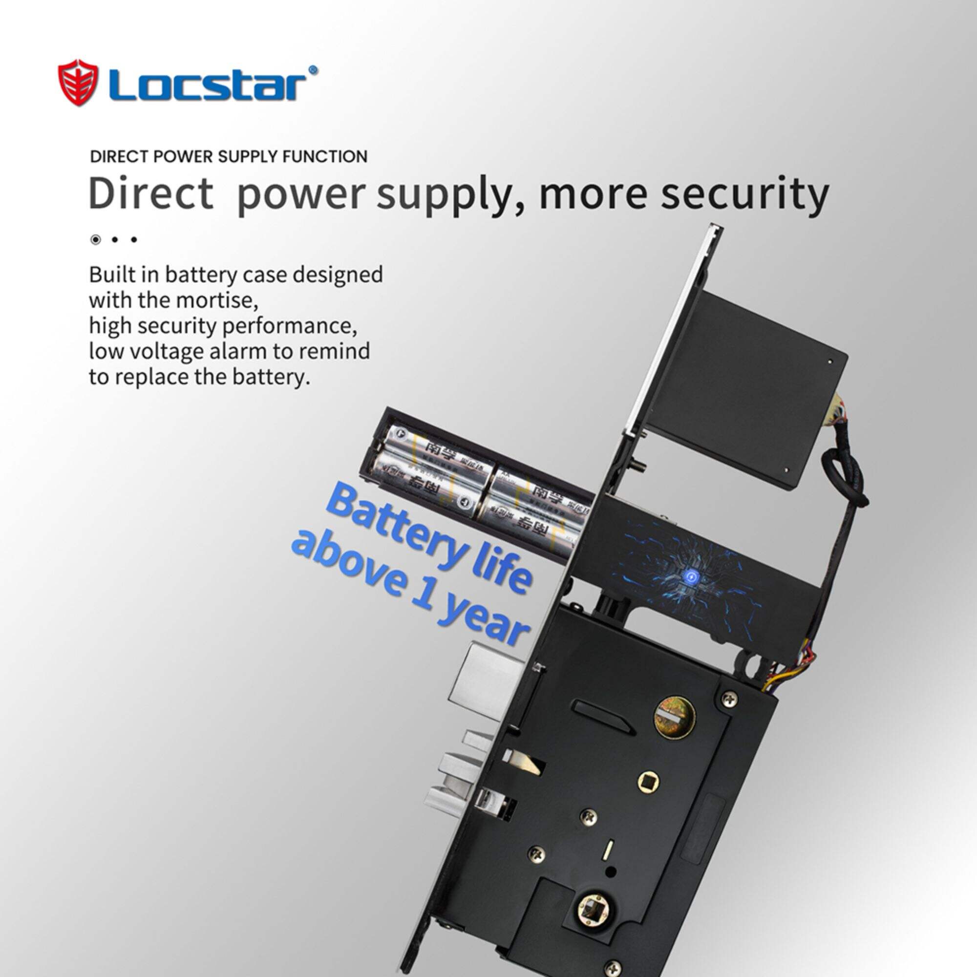 Locstar Room Safety Latch Security Device Electronic Split Hotel Door Lock