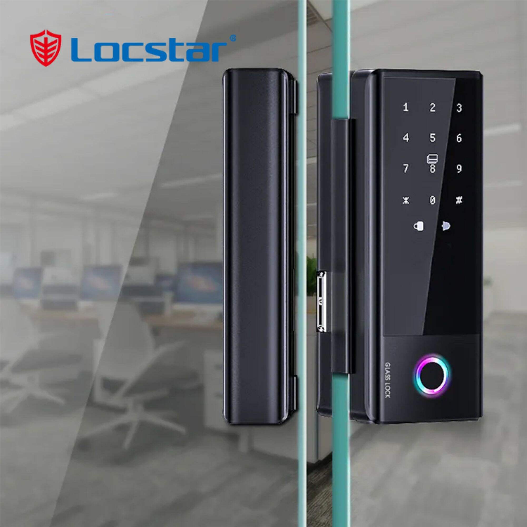 Factory Price Without Replacing Keyless Entry Door Gate Wifi Glass Smart Lock