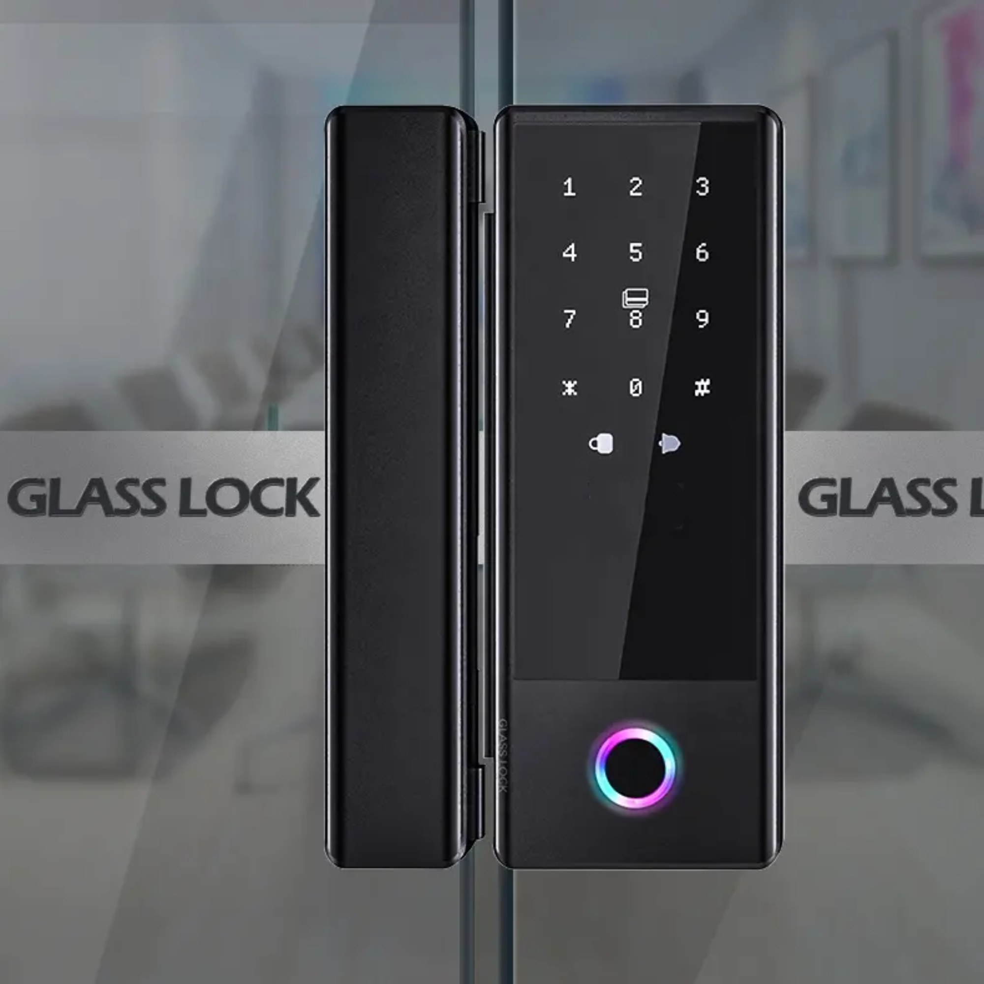 Factory Price Without Replacing Keyless Entry Door Gate Wifi Glass Smart Lock