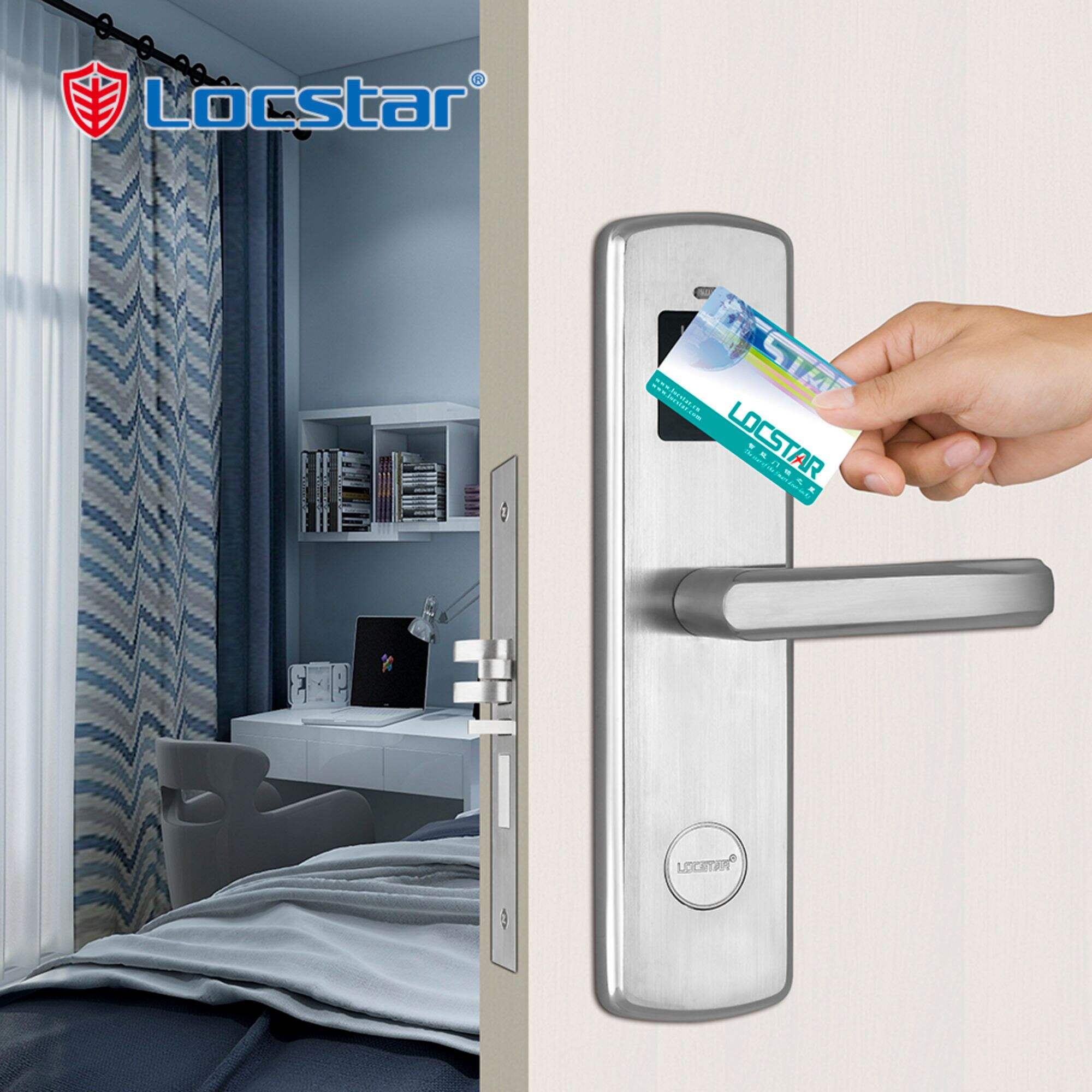 Locstar Portable Keyless Entry Installation Type Travel Door For Room Hotel Lock