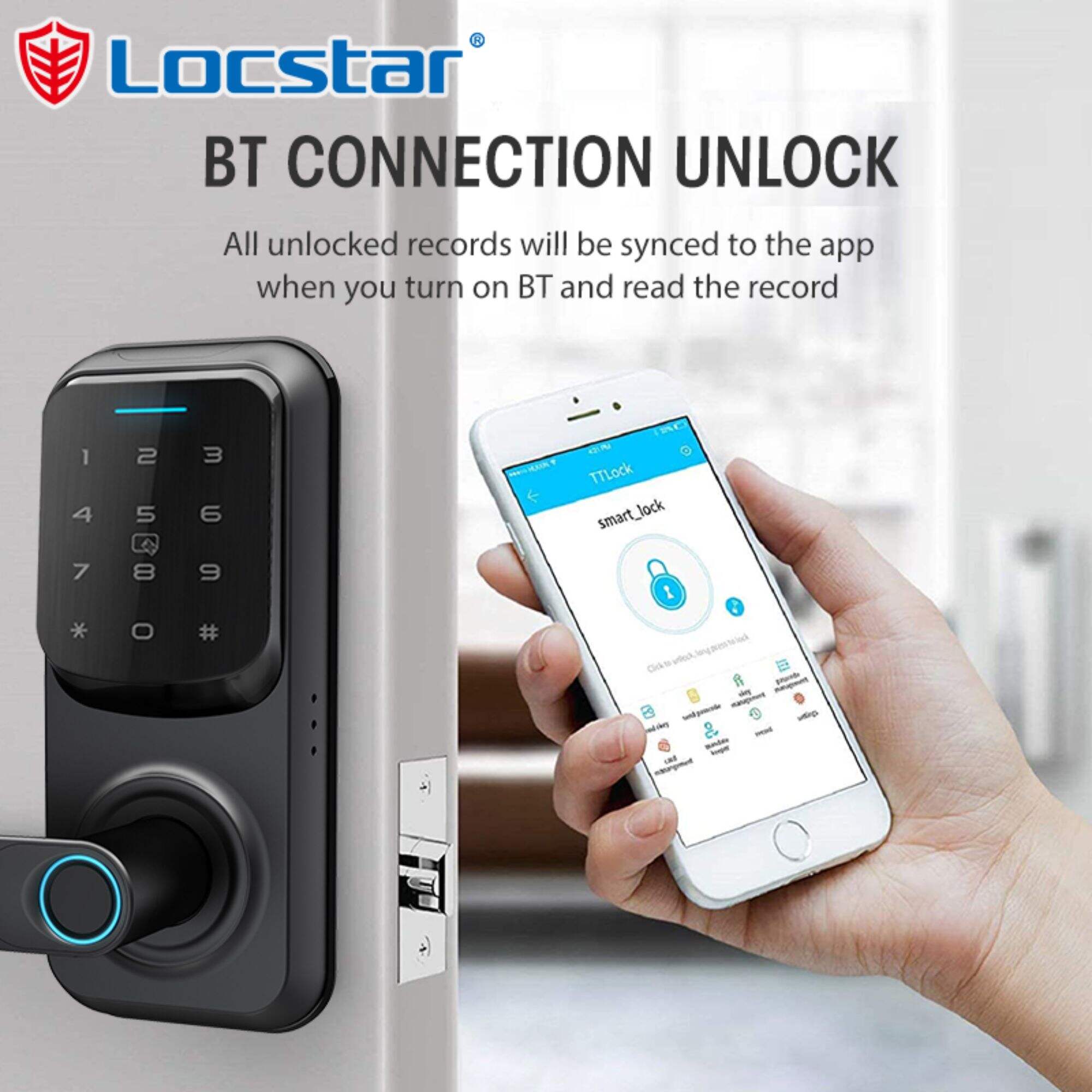 Hot Selling Fechadura Electronica Serrure De Porte Cerradura Inteligente Bedroom Digital Fingerprint Smart Door Lock