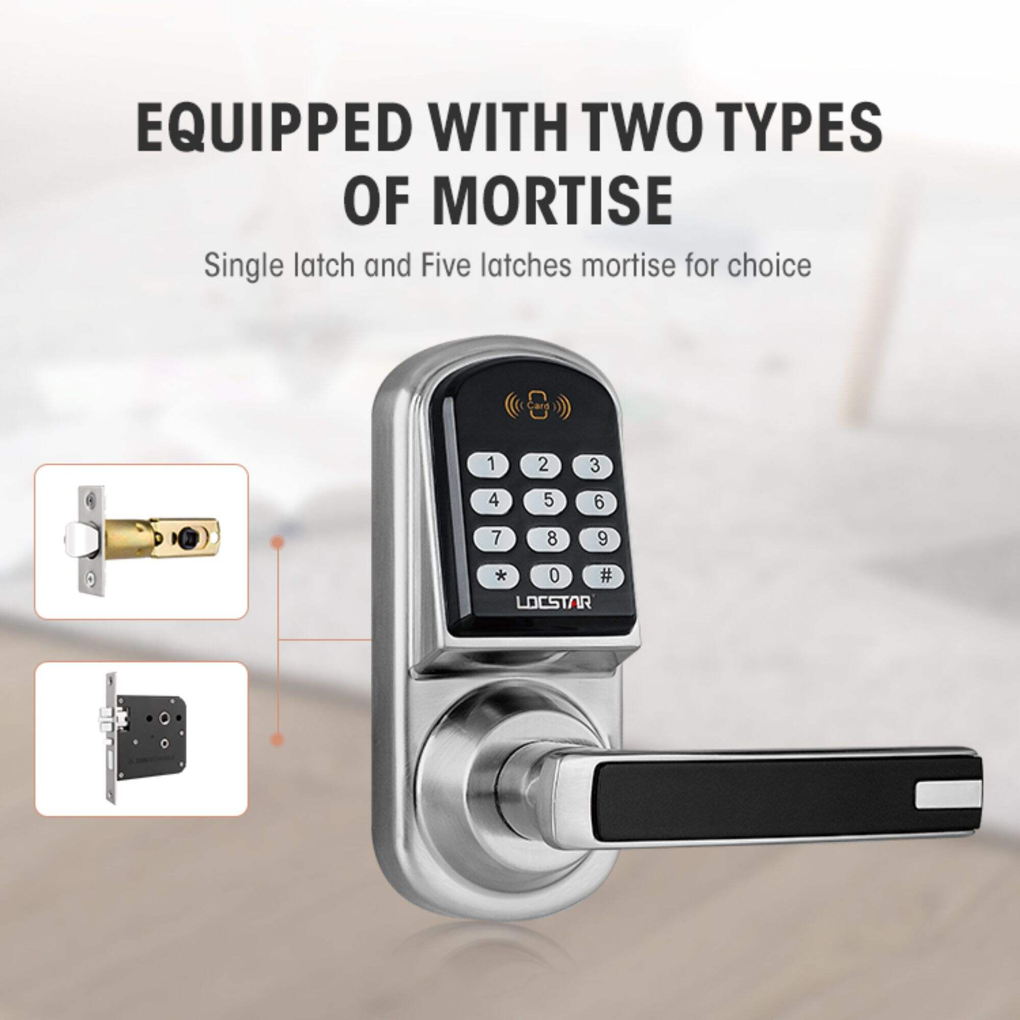 Factory Keyless Entry Front Electronic Door With Multiple Code Smart Lock