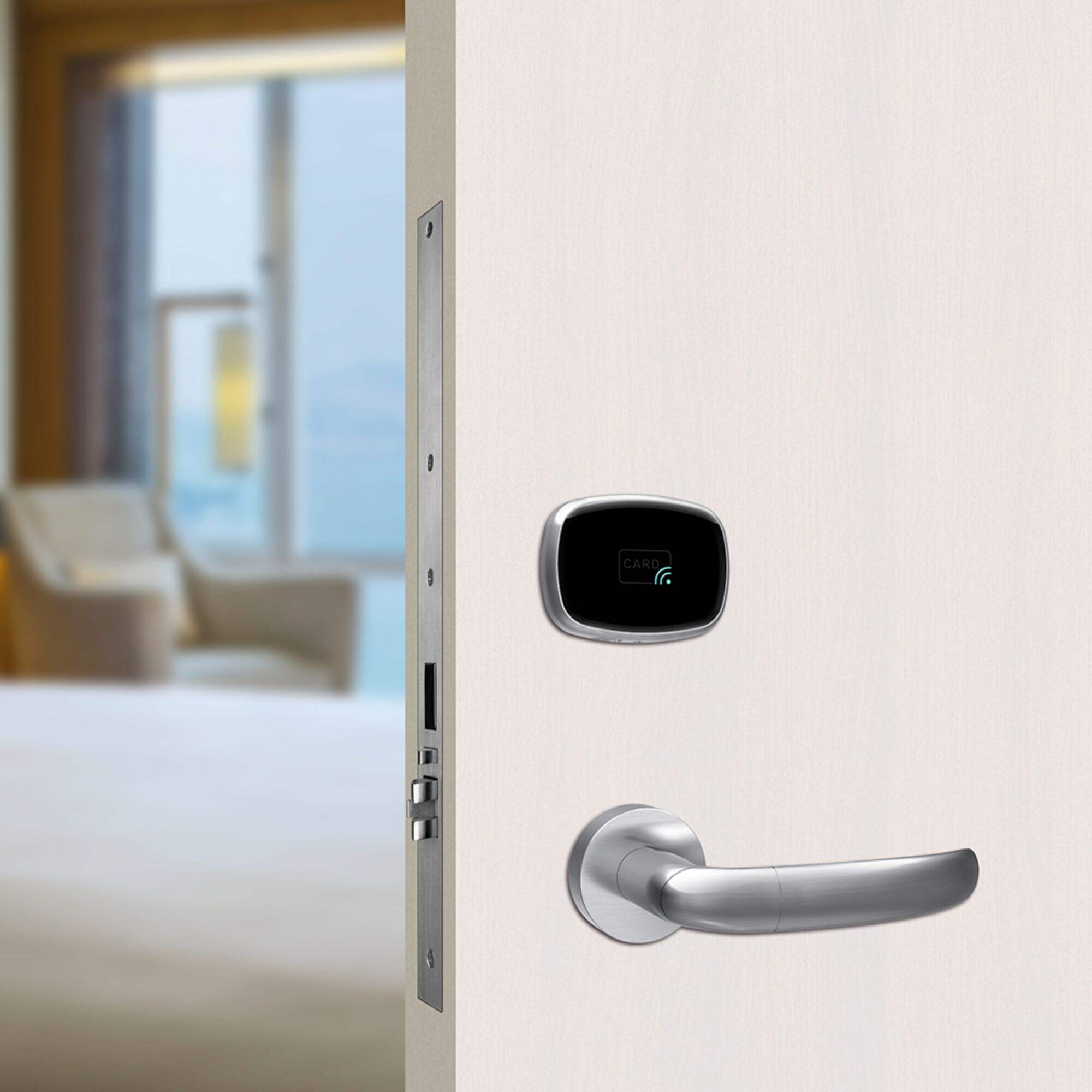 Locstar Room Door Hardware Security Latch System Safety Card Split Hotel Lock