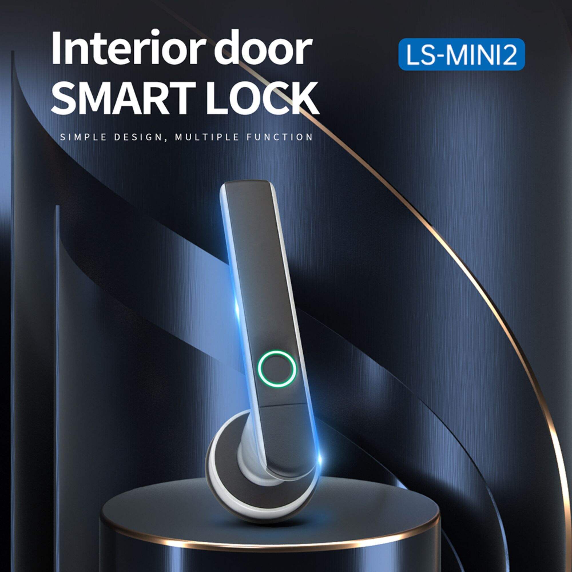 wholesale digital keyless biometric handle smart door lock