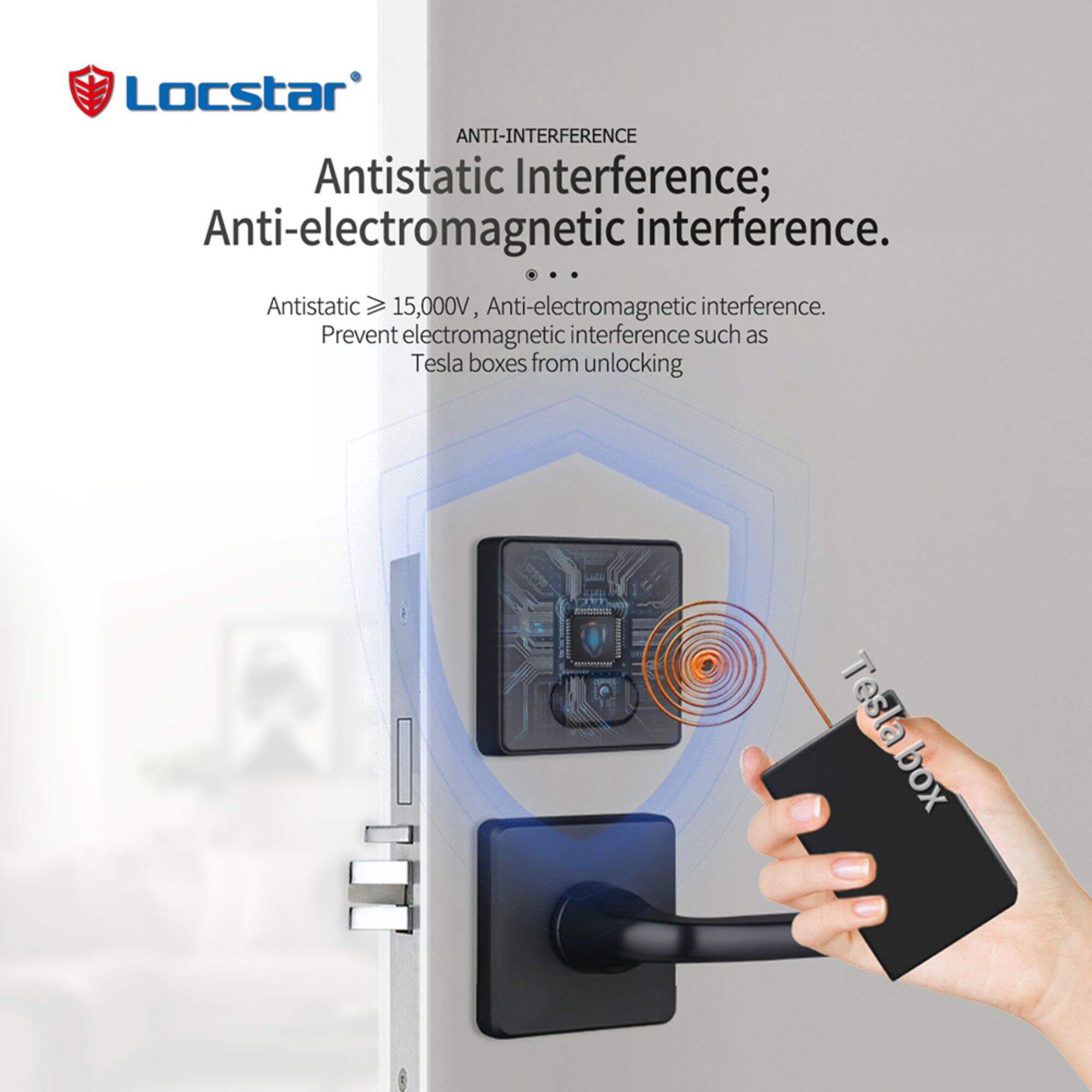 Locstar Best Bluetooth Security Card Reader System Split Hotel Door Lock