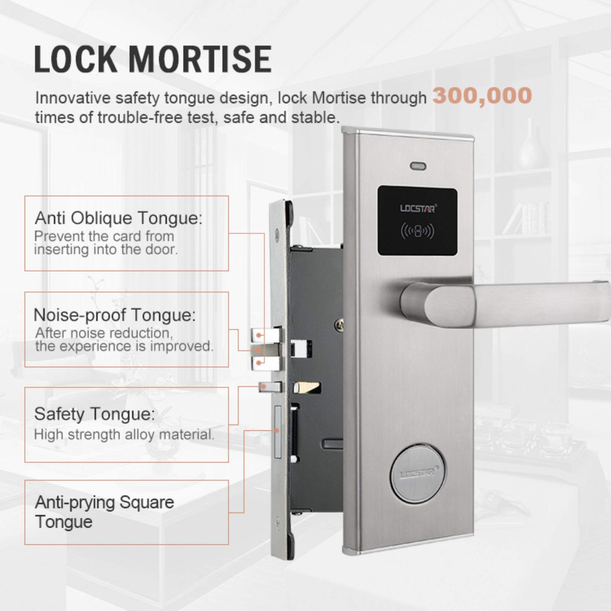 Locstar Security System Price For Traveler Hotel Door Lock