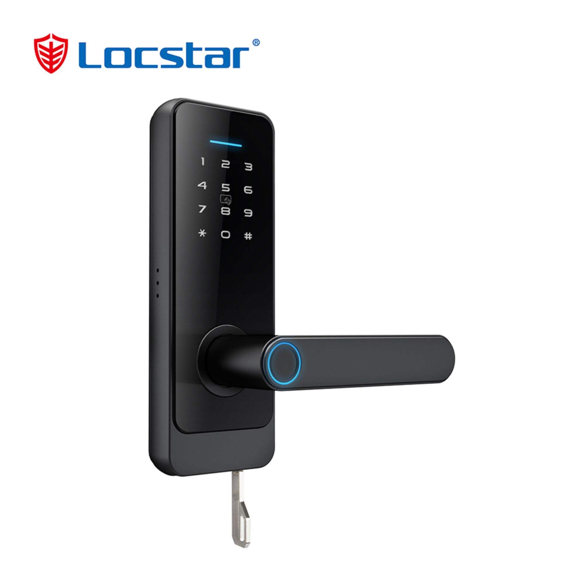 Locstar Home Smart Wifi Cerradura Serrure Inteligente Цифрова картка Відбиток пальця Пароль Електричний врізний ключ Міжкімнатний дверний замок