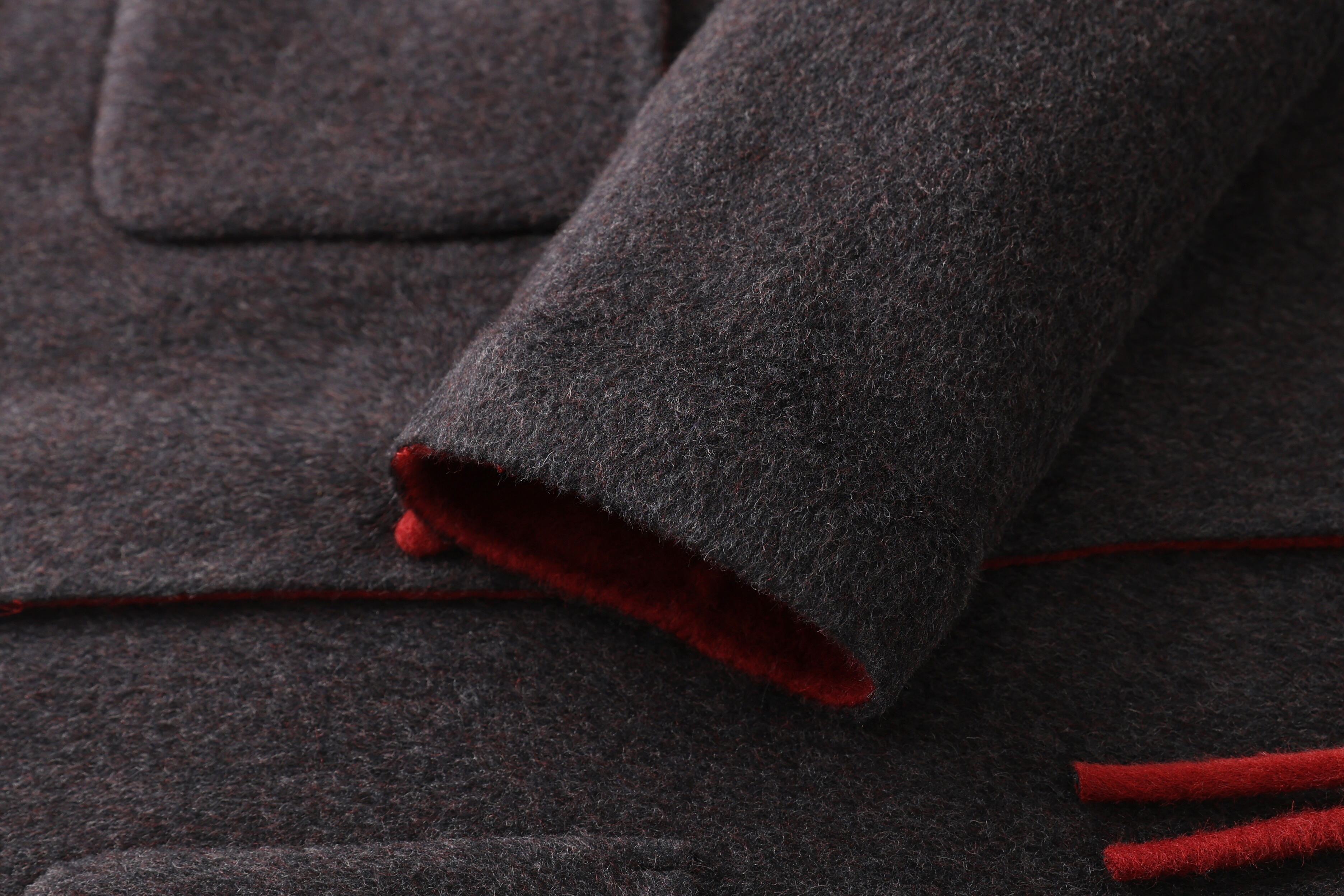 Chinese Style Winter Short Woolen Jacket Coat Single-Breasted Closure Type supplier