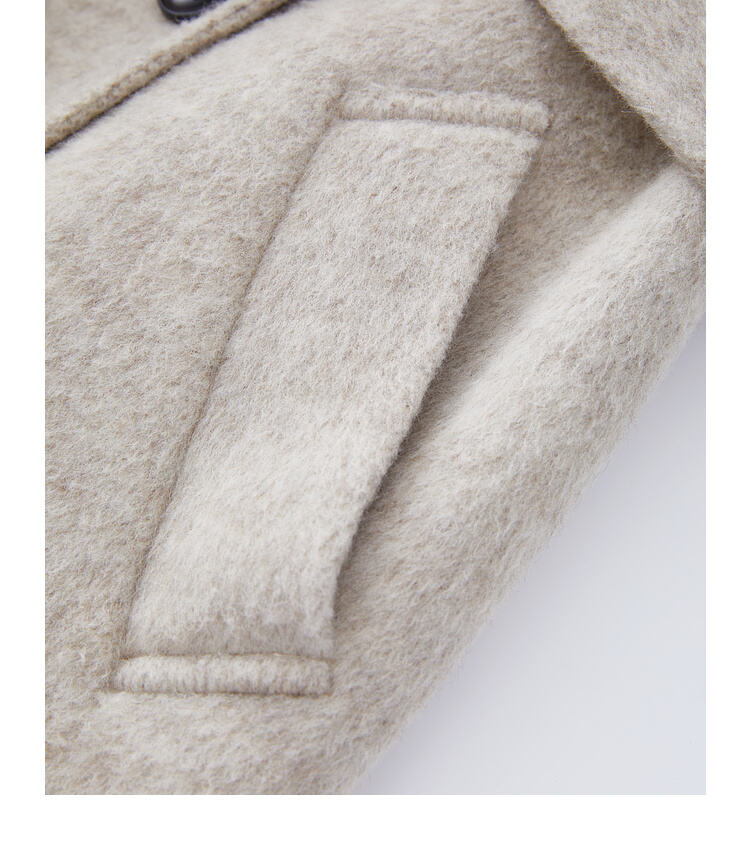 Custom Women Autumn Winter Wool Maxi Coat with Belt Lapel Solid Color Loose Cardigan Ladies Elegant Long Coat manufacture