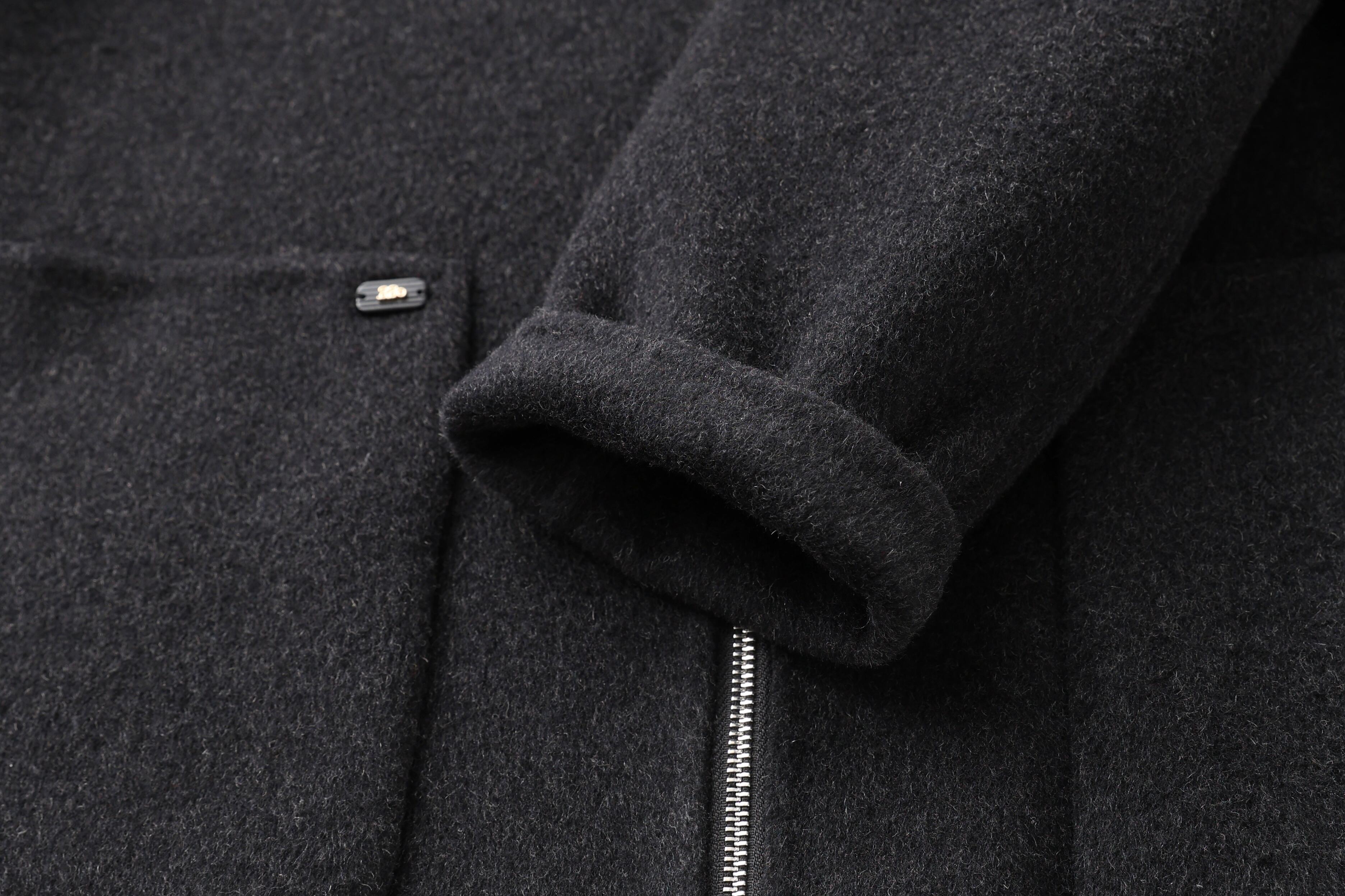 Women's Woolen Winter Coat with Single-Button Collar Feathers Filled Fastening Button Highly Warm & Comfortable Short Style supplier