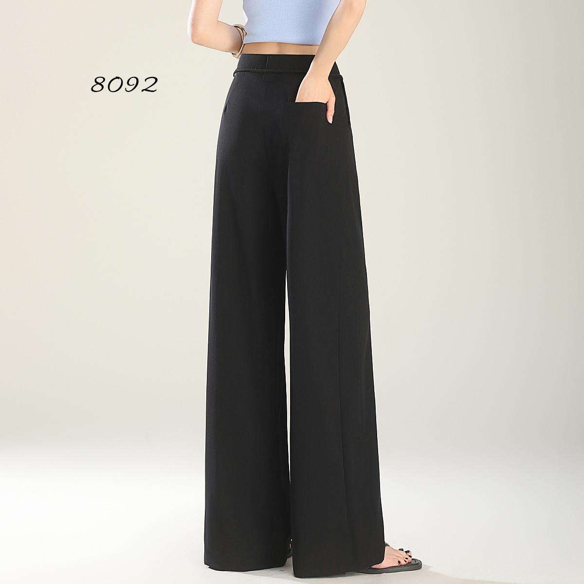 2025 Spring/Summer New Loose Wide Legged Pants Slim Fit Style Straight High Waist Manufacturer Casual Pants details