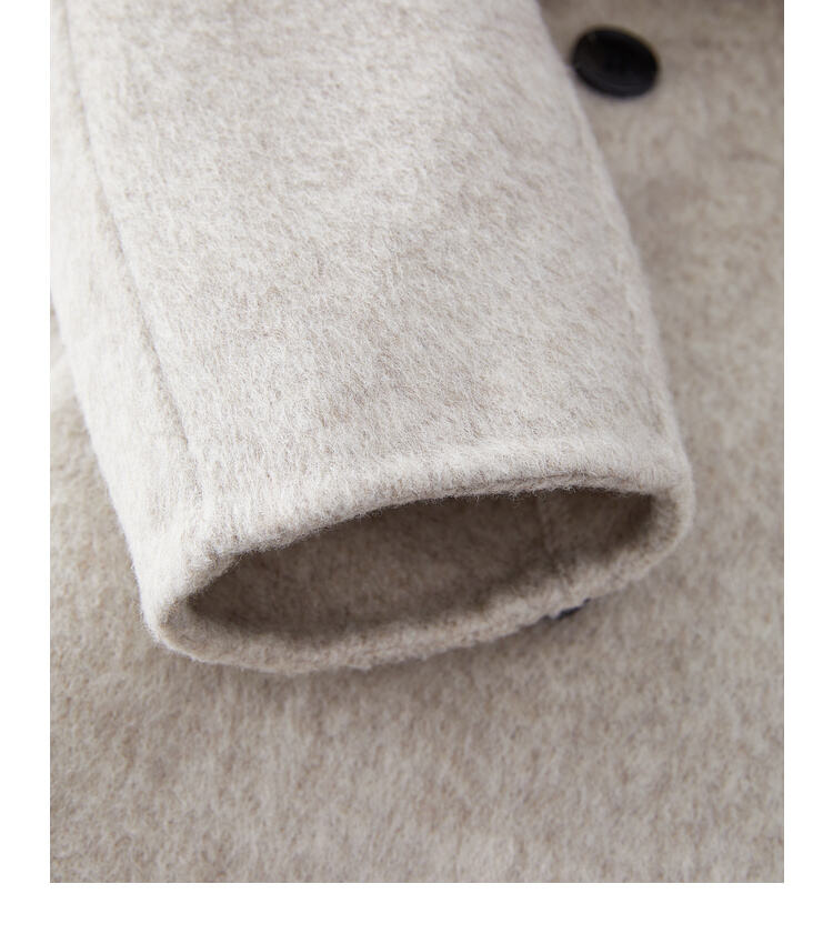 Custom Women Autumn Winter Wool Maxi Coat with Belt Lapel Solid Color Loose Cardigan Ladies Elegant Long Coat manufacture