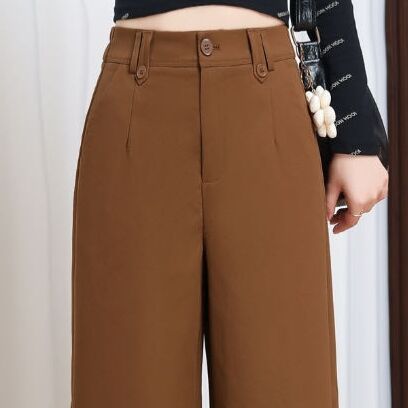 New Loose Straight-cut Wide-leg Trousers for Women, Women's Pants, Women's Clothing, Long Pants factory