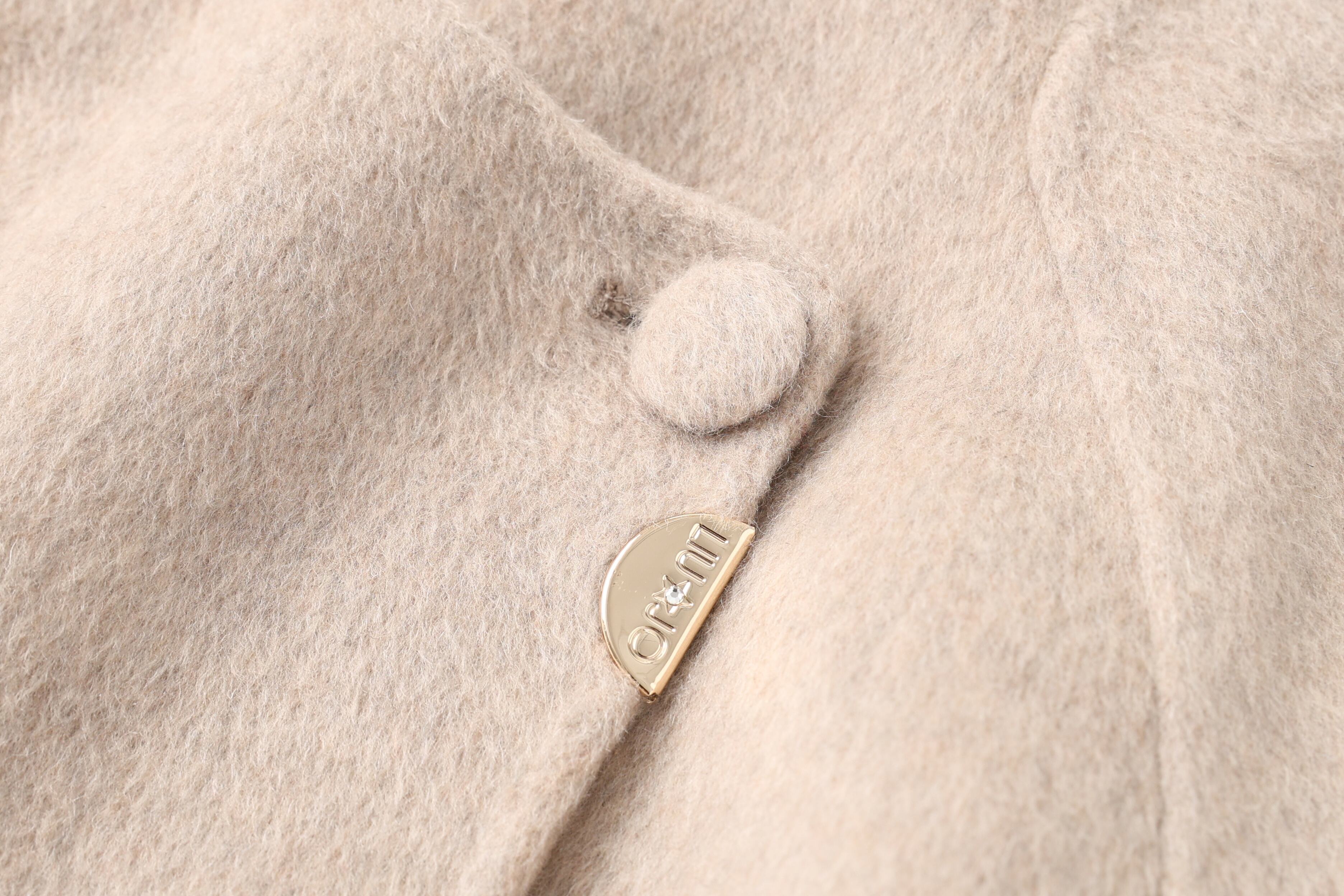 Soft Gentle Stand - Collar Wool Coat, Waist - Tied Figure - Flattering Mid - Length Woolen Overcoat supplier