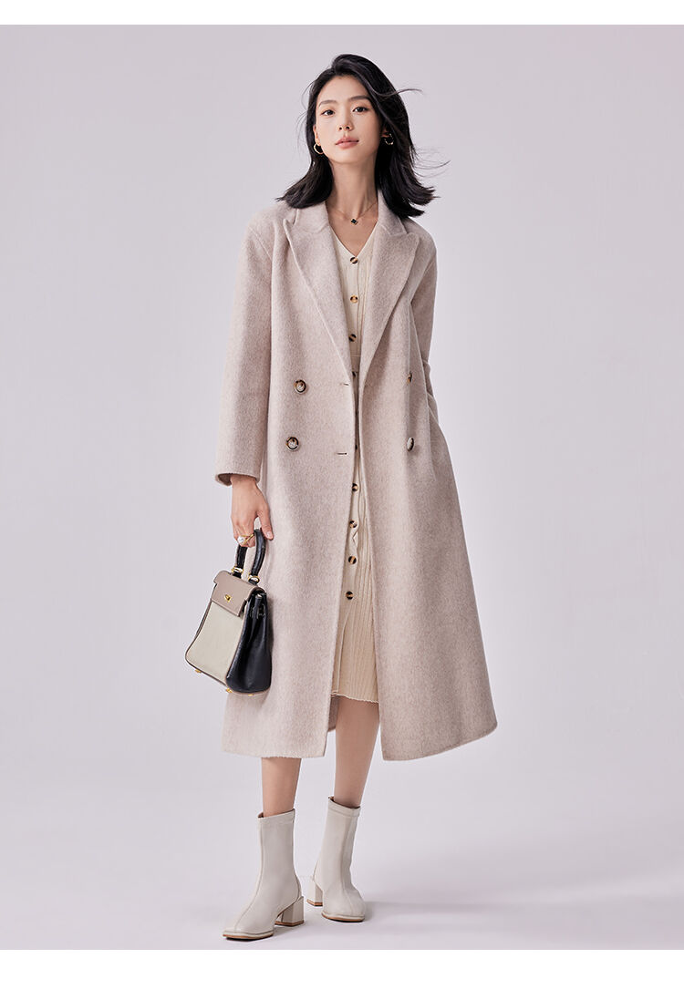Gray Color Notched Collar Long Sleeve Sashes Casual Fashion Women Long Trench Coat supplier