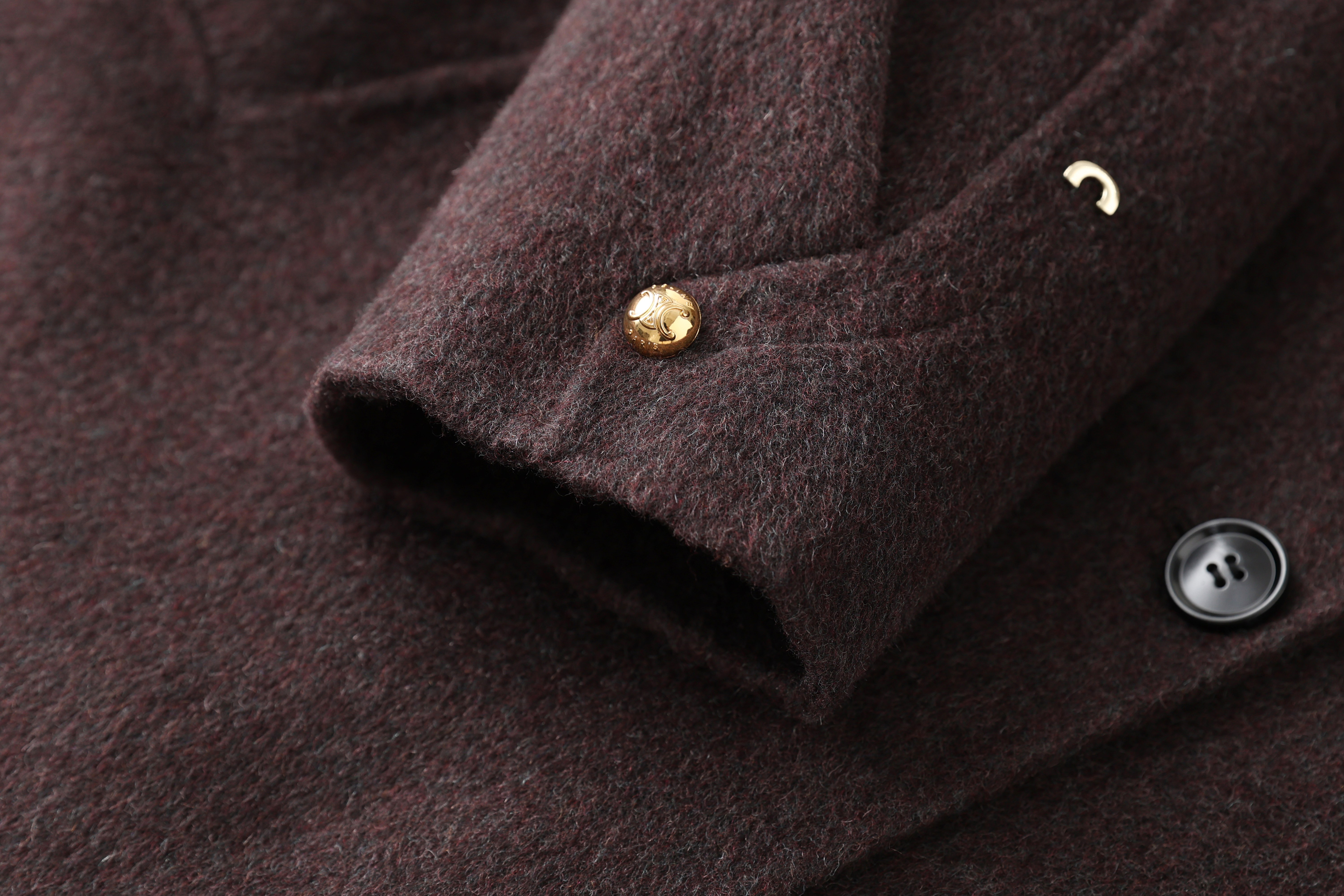 Women's Custom-Made High Quality Winter Wool Coat Long Double-Button Design with Belt Closure Elegant Style Button Decoration factory