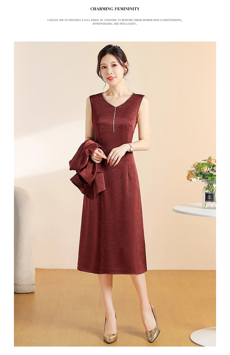 2025 Autumn Fashionable and Stylish Skirt Set Jacket, V-Necked Skirt, Skirt Set - Two-Piece Set manufacture