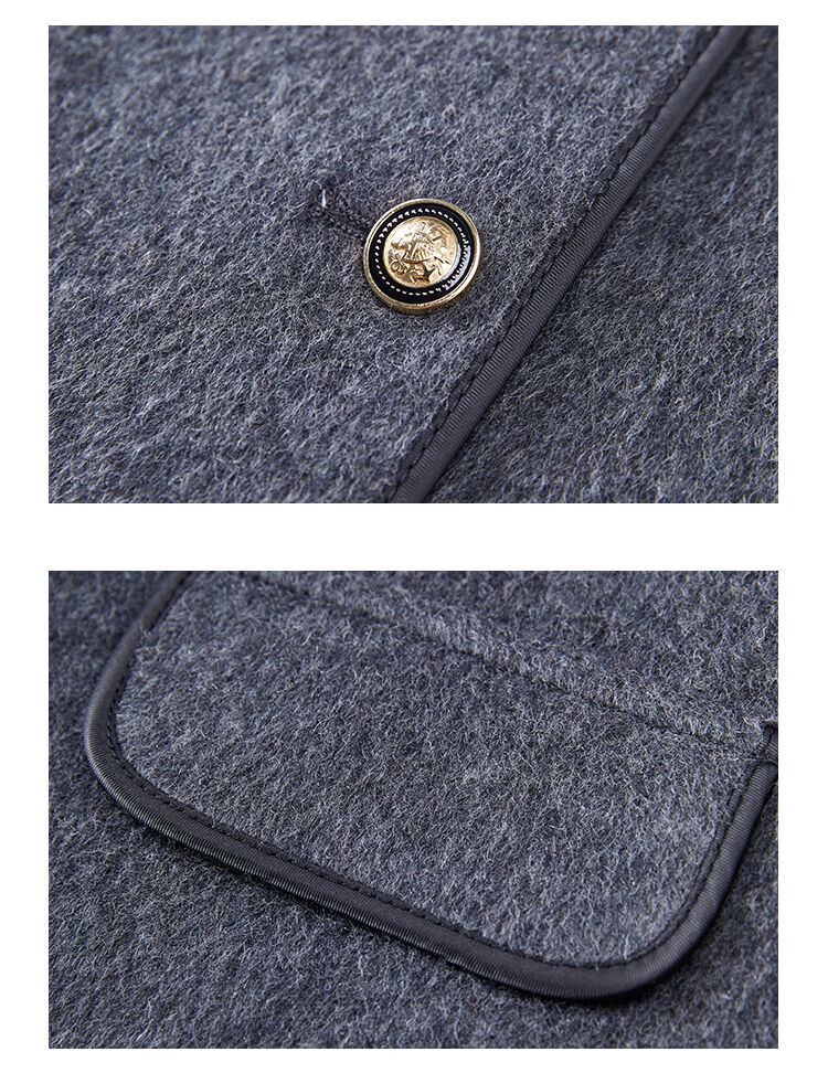 Women Autumn New Fashion Blend Short Blazer Coat Vintage Long Sleeve Female Outerwear Chic Femme factory