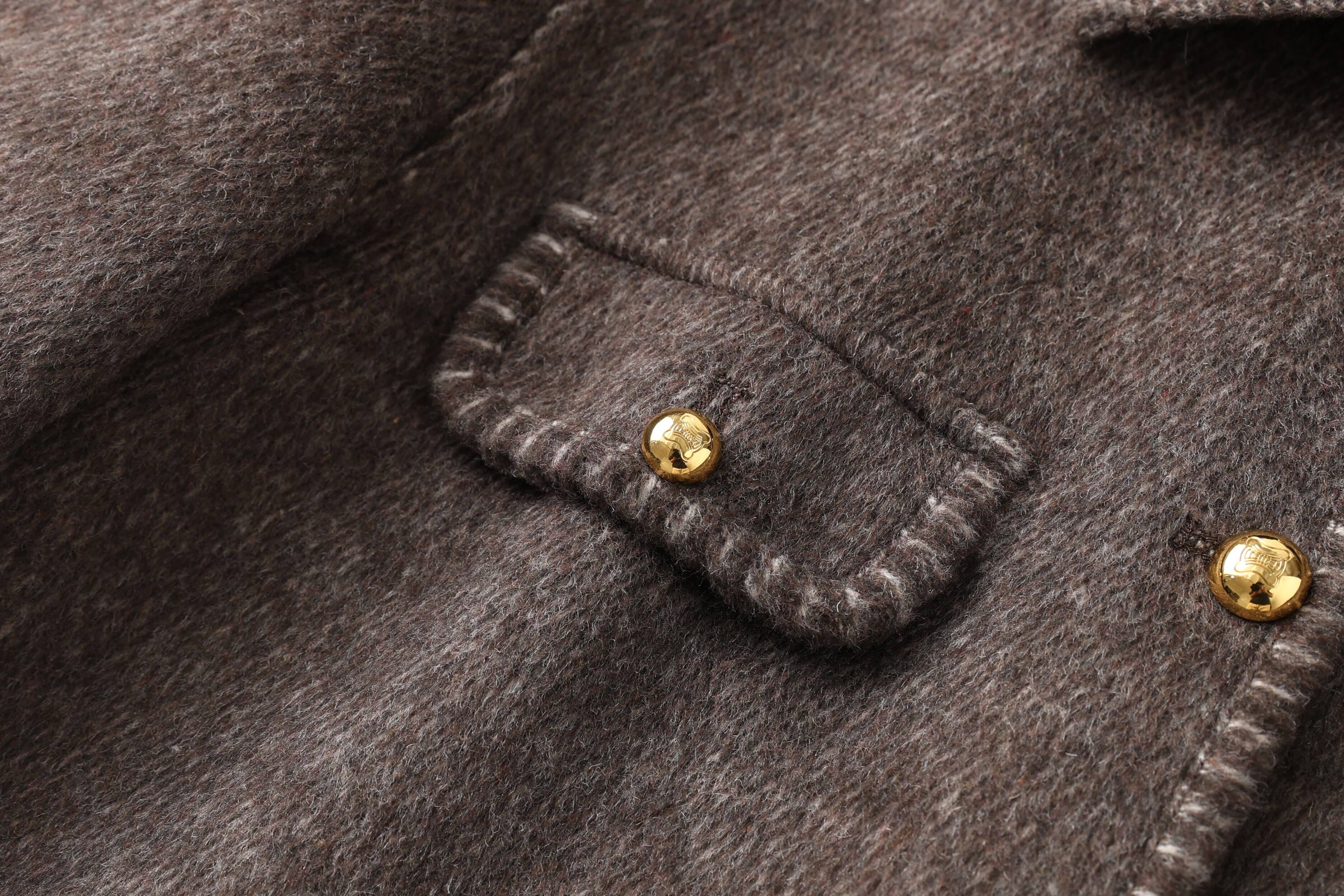 Elegant Women's Long Winter Quilted Wool Coat with Double-Breasted Cashmere Closure Logo Decoration Ground Color-New Collection supplier