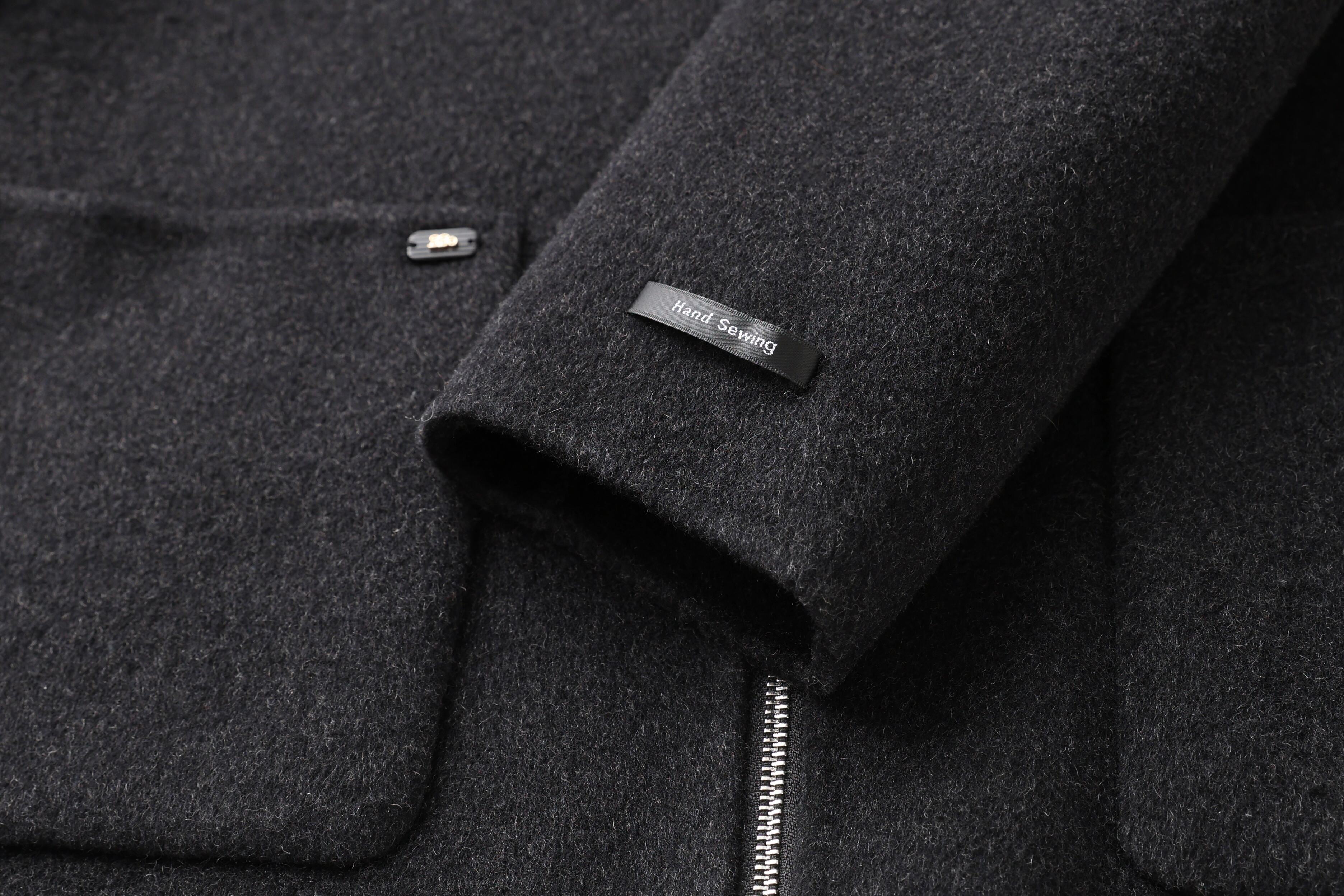 Women's Woolen Winter Coat with Single-Button Collar Feathers Filled Fastening Button Highly Warm & Comfortable Short Style factory