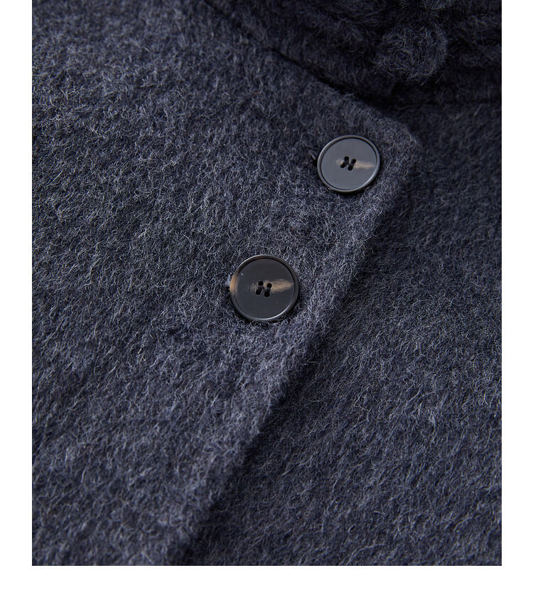 New Styles Double-faced Womens Wool Cashmere Trench Coat With Button factory