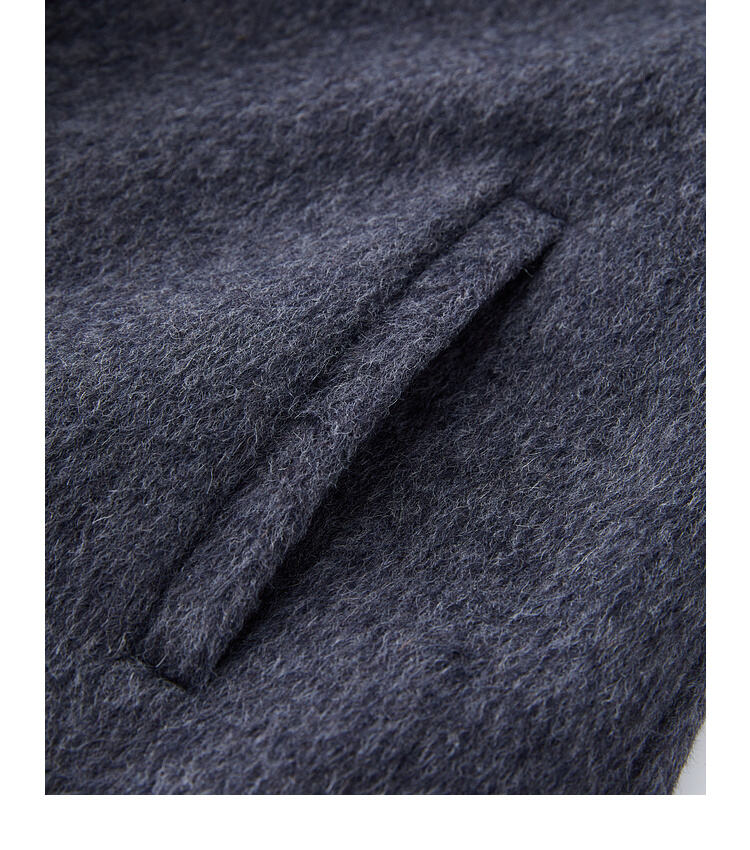 New Styles Double-faced Womens Wool Cashmere Trench Coat With Button details