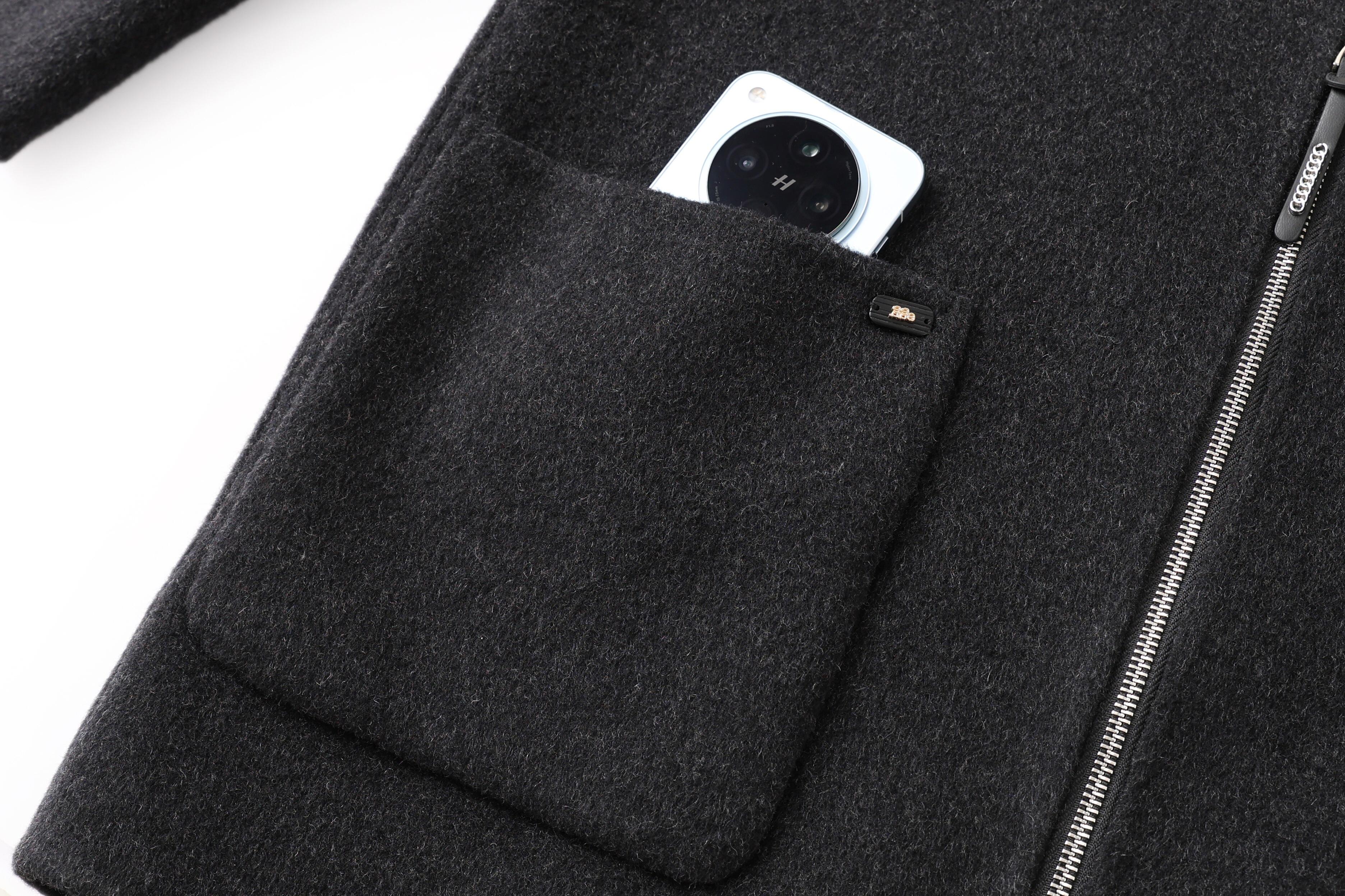 Women's Woolen Winter Coat with Single-Button Collar Feathers Filled Fastening Button Highly Warm & Comfortable Short Style supplier