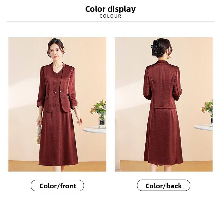 2025 Autumn Fashionable and Stylish Skirt Set Jacket, V-Necked Skirt, Skirt Set - Two-Piece Set details