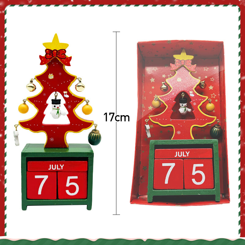 Wooden Christmas Tree Decoration Tabletop Christmas Tree With Advent Calendar For Christmas Gifts Xmas Ornaments manufacture