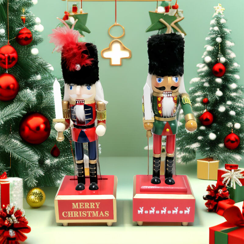 12 holidays are Nutcracker Wooden Nutcracker Soldier Music Box supplier