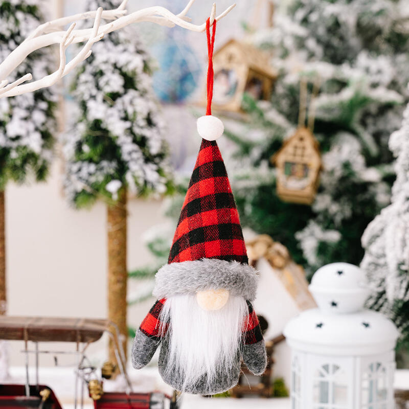 Christmas Gnome Lighted Plush Gnomes Gonk With Lights Hanging Ornaments supplier
