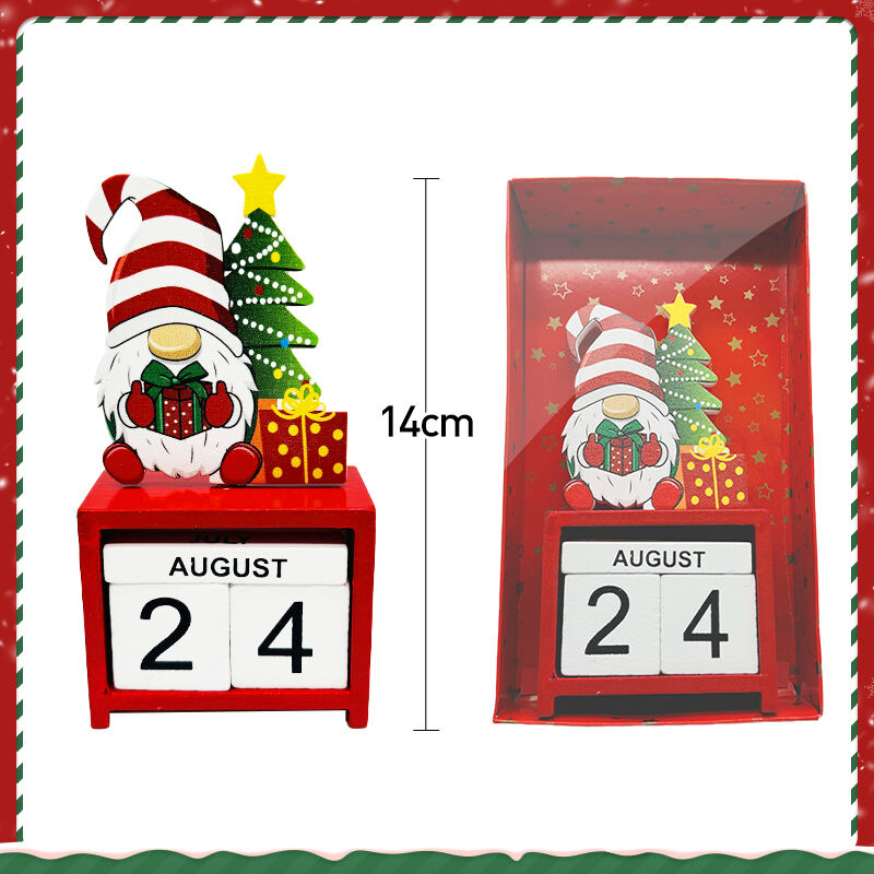 Wooden Christmas Tree Decoration Tabletop Christmas Tree With Advent Calendar For Christmas Gifts Xmas Ornaments details