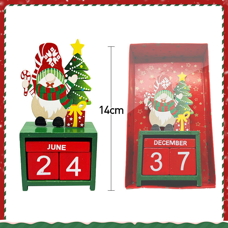 Wooden Christmas Tree Decoration Tabletop Christmas Tree With Advent Calendar For Christmas Gifts Xmas Ornaments factory