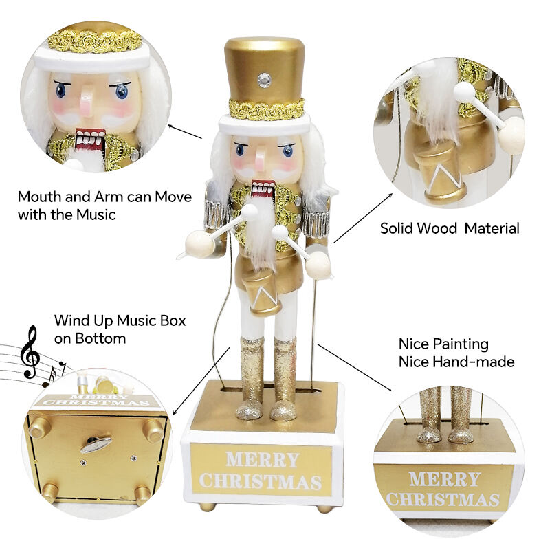 12 Christmas Nutcracker Soldier Music Box manufacture