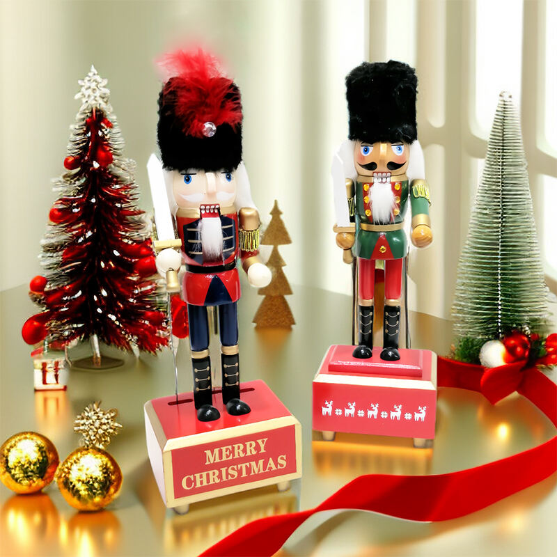 12 holidays are Nutcracker Wooden Nutcracker Soldier Music Box manufacture