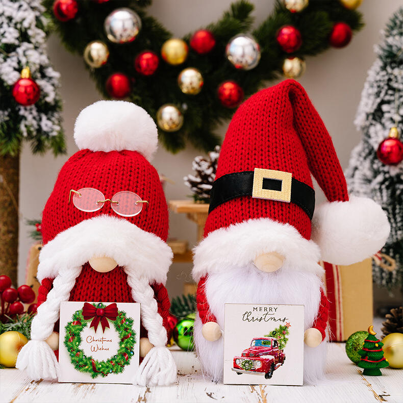 Gnome Christmas Plush Gnomes Gonk Christmas Santa With Round Body details