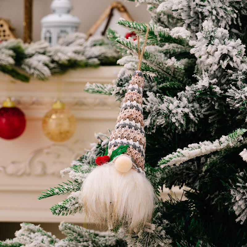 Christmas Gnome Light Plush Gnomes Gonk With Lights Hanging Ornaments supplier