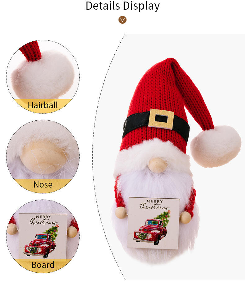 Gnome Christmas Plush Gnomes Gonk Christmas Santa With Round Body details