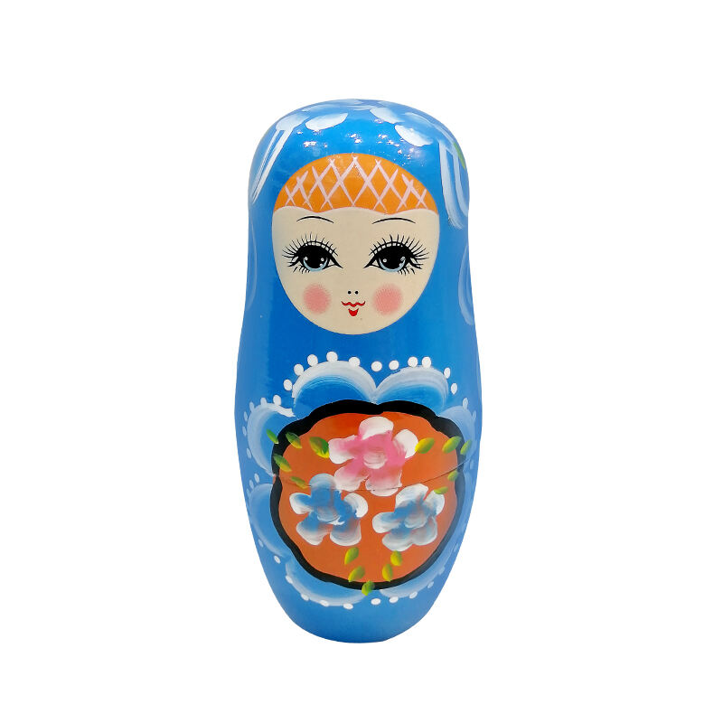 5Pcs Russian Matryoshka Dolls Handmade Wooden Christmas Table Decoration Doll Nesting Dolls Set for Kids Birthday Toy Gift factory