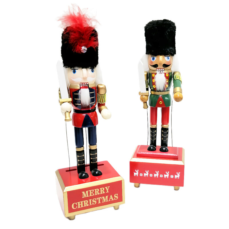 12 holidays are Nutcracker Wooden Nutcracker Soldier Music Box factory