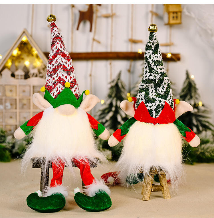 Christmas Gnome Light Plush Gnomes Gonk With Lights Elf With High Hat manufacture
