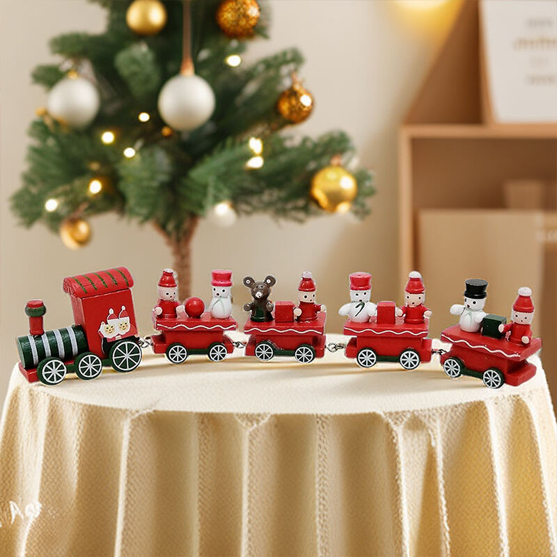 Wooden Train Set of 5/Wooden Table top Train Decoration, China Wooden ...