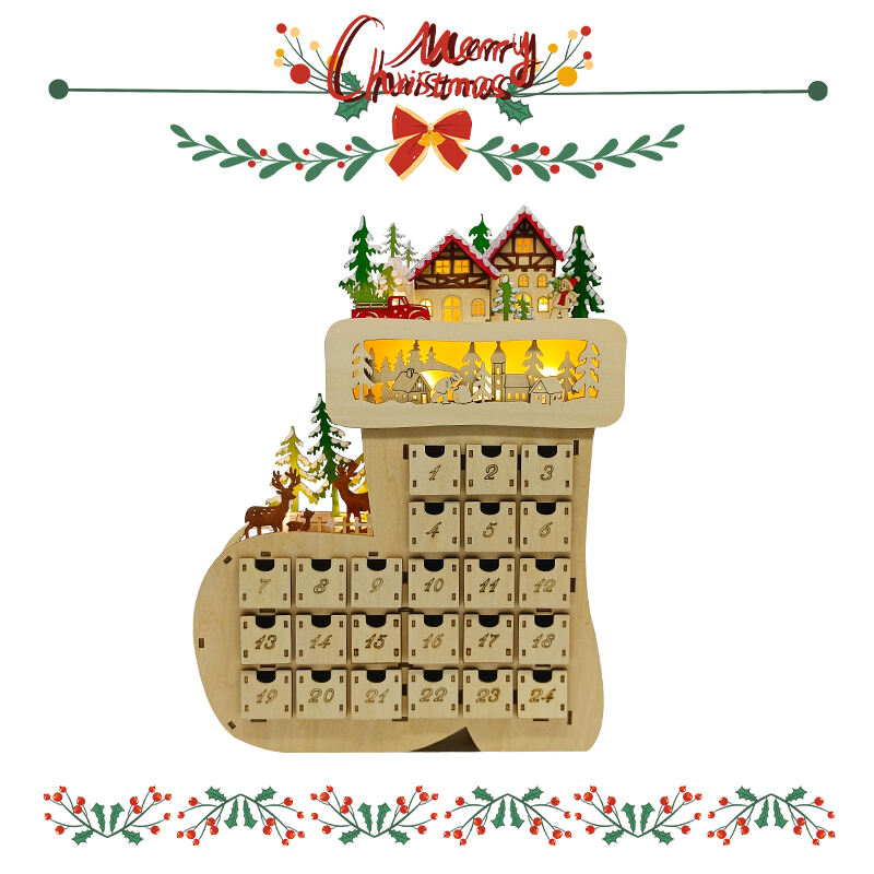 Saappaanäyttely LED Advent-kalenteri
