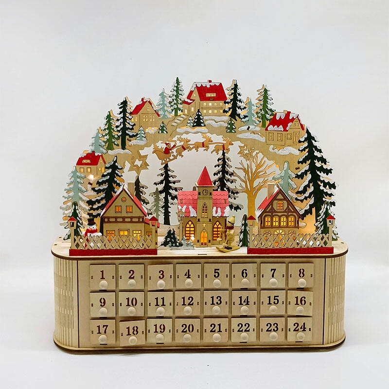 Kylänäyttely LED Advent-kalenteri