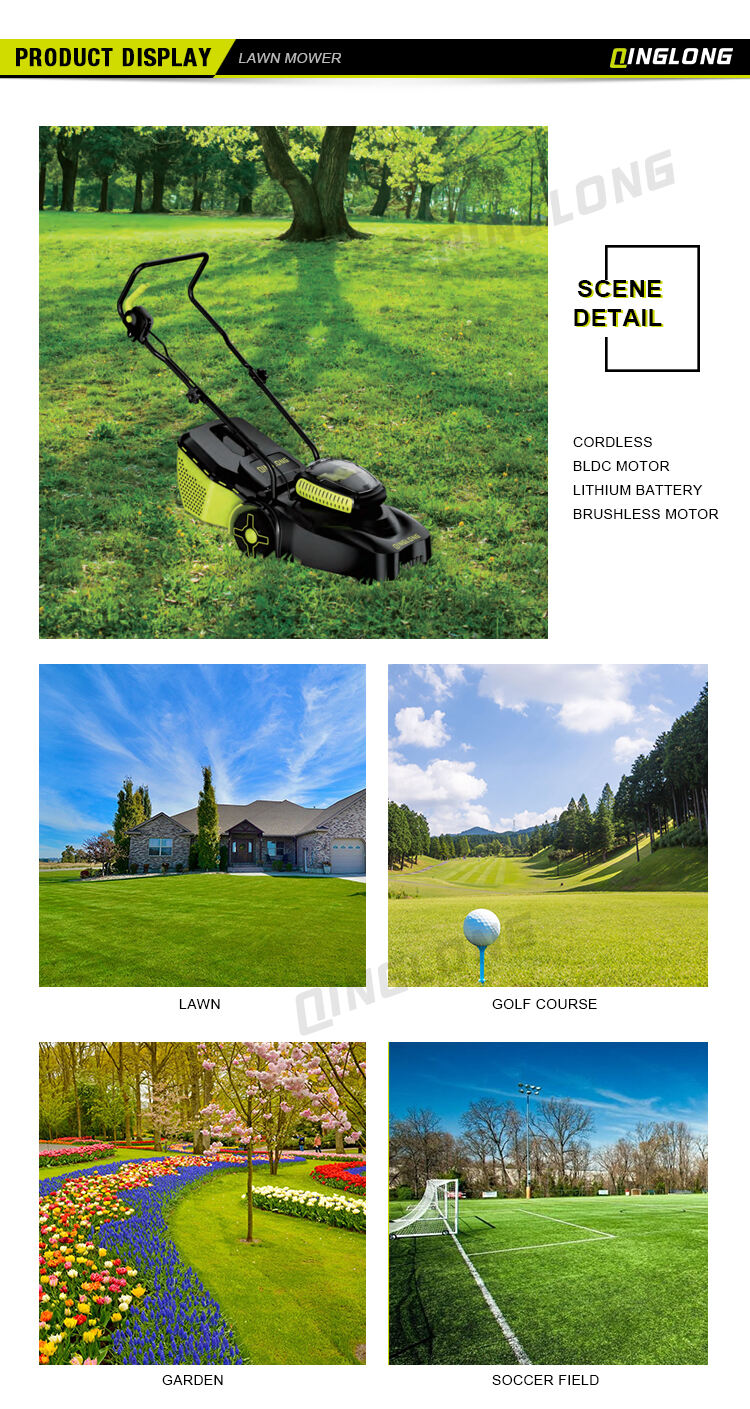 Button Start Battery Powered Weed Lawn Mower Manufacturers factory